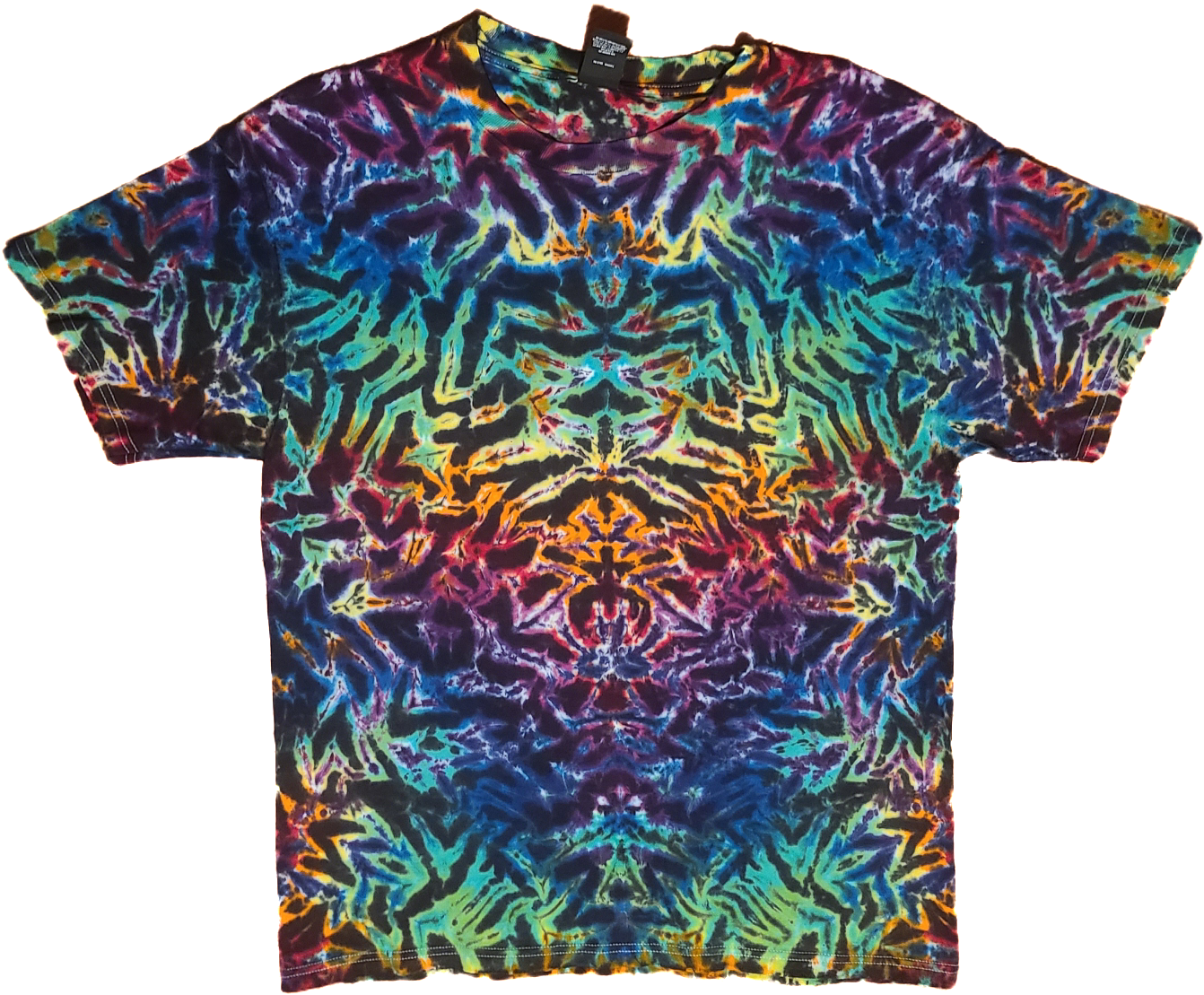 Dark Rainbow Rorschach Scrunch (L)