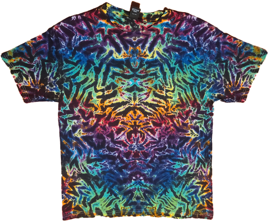 Dark Rainbow Rorschach Scrunch (L)